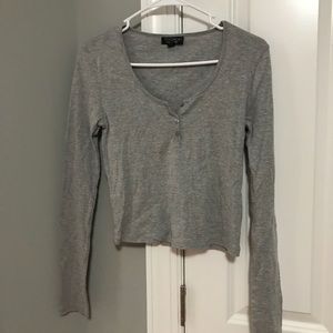 topshop cropped long sleeve